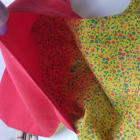 Vintage Clothespin Dress Bag w/ Wooden Clothespins - Picture 5 of 13